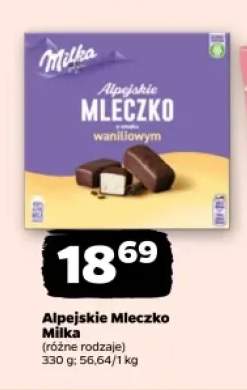 Alpejskie Mleczko Milka waniliowe