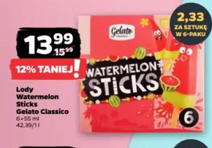 Lody Watermelon Sticks Gelato Classico