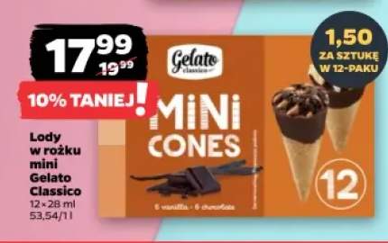 Lody w rożku mini Gelato Classico
