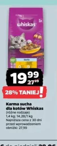 Karma sucha dla kotów Whiskas