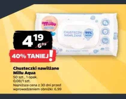 Chusteczki nawilżane Millu Aqua