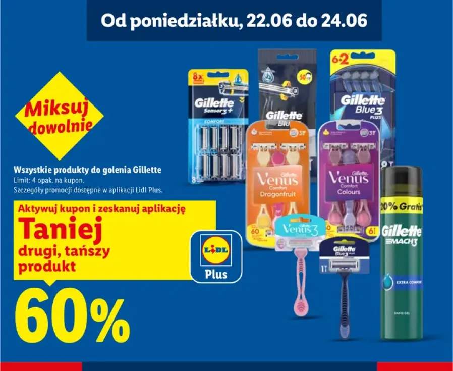 Produkty do golenia Gillette +5 wariantów