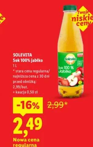 Sok 100% jabłko Solevita