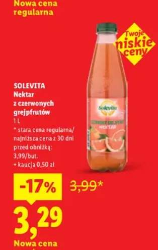 Nektar z czerwonych grejpfrutów Solevita