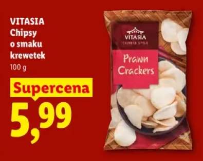 Chipsy o smaku krewetek Vitasia