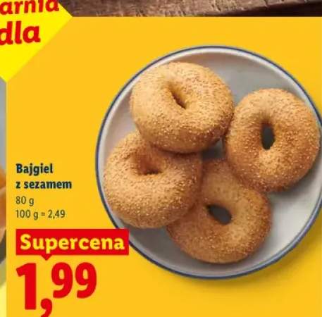 Bajgiel z sezamem Piekarnia Lidla