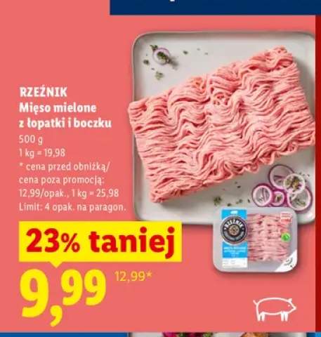 Mięso mielone z łopatki i boczku Rzeźnik