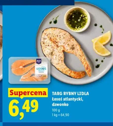 Łosoś atlantycki dzwonko Targ Rybny Lidla