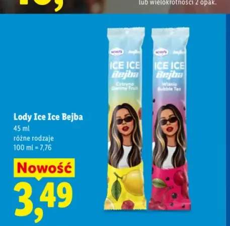 Lody Ice Ice Bejba Cytryna Gummy Fruit +1 wariant
