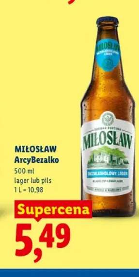 Piwo bezalkoholowe Miłosław ArcyBezalko pils +1 wariant