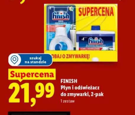 Zestaw płyn do czyszczenia zmywarki Finish + odświeżacz do zmywarki Finish 2-pak