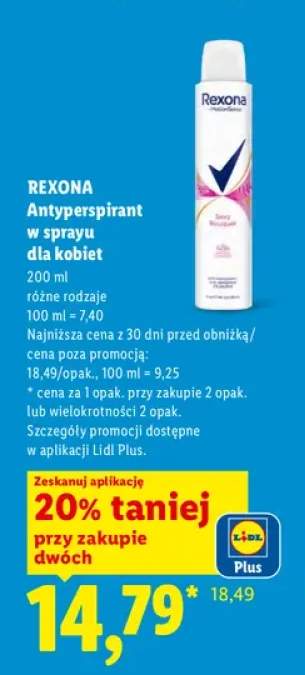 Antyperspirant w sprayu dla kobiet Rexona