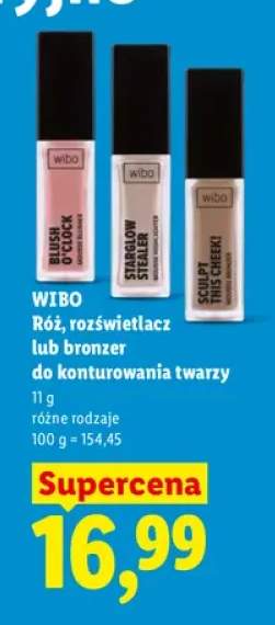 Rozświetlacz do konturowania twarzy Wibo +2 warianty