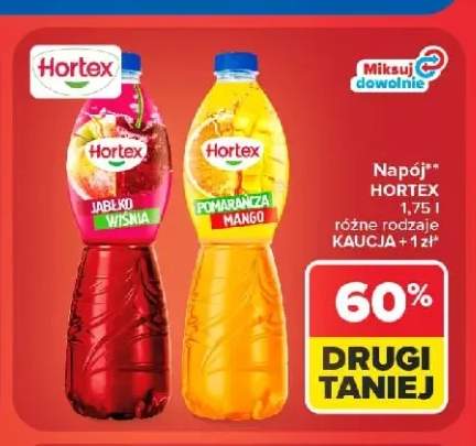 Napój Hortex Jabłko Wiśnia +1 wariant
