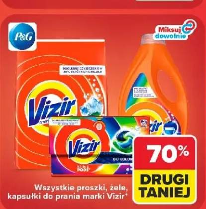 Proszki, żele, kapsułki do prania marki Vizir +3 warianty