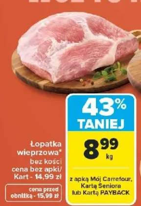 Łopatka wieprzowa bez kości