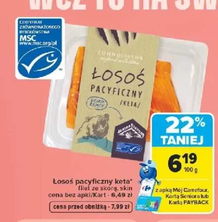 Łosoś pacyficzny keta filet ze skórą Connoisseur
