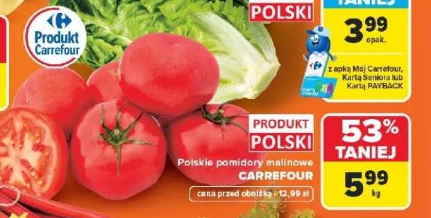 Pomidory malinowe Carrefour Polskie