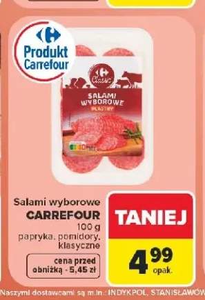 Salami wyborowe Carrefour klasyczne +2 warianty