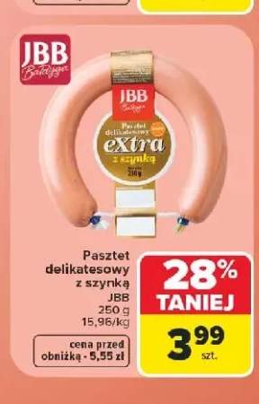 Pasztet delikatesowy z szynką JBB Bałdyga