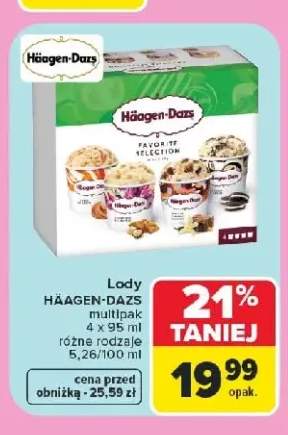 Lody Häagen-Dazs multipak 4-pak