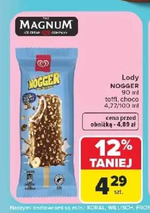 Lody Nogger toffi +1 wariant