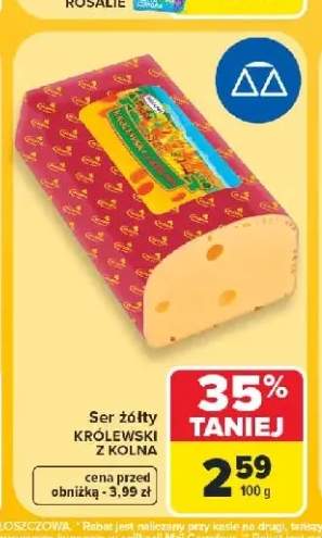Ser żółty Królewski z Kolna Mlekpol