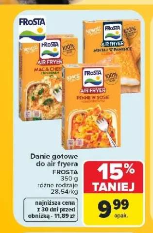 Danie gotowe do air fryera Mac & Cheese z brokułem Frosta +2 warianty