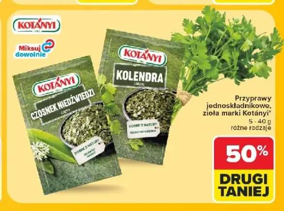 Kolendra liście Kotányi +1 wariant