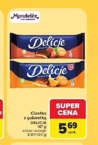Ciastka z galaretką Delicje Szampańskie Truskawkowe +1 wariant