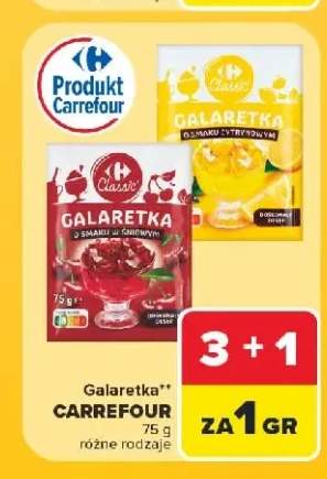 Galaretka o smaku cytrynowym Carrefour Classic +1 wariant