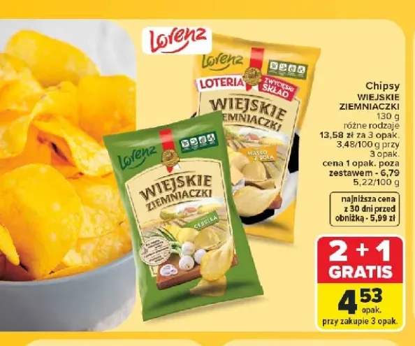 Chipsy Wiejskie Ziemniaczki