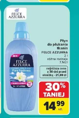 Płyn do płukania tkanin Felce Azzurra Pure Freshness