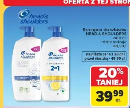 Szampon do włosów Head & Shoulders Citrus Fresh 2in1 +1 wariant