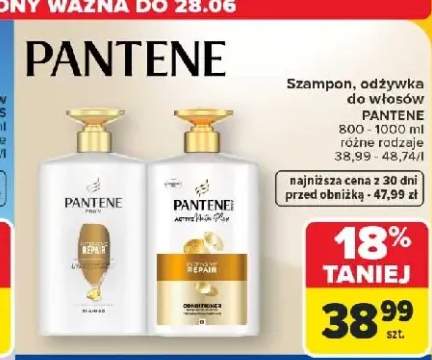 Odżywka do włosów Pantene Pro-V Intensive Repair +1 wariant