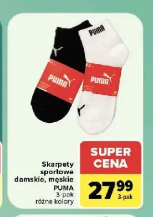 Skarpety sportowe damskie męskie Puma 3-pak