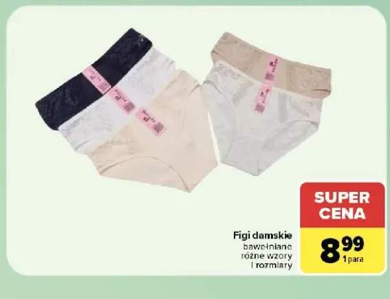 Figi damskie bawełniane
