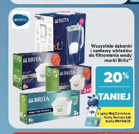 Dzbanki i zestawy wkładów do filtrowania wody marki Brita +4 warianty