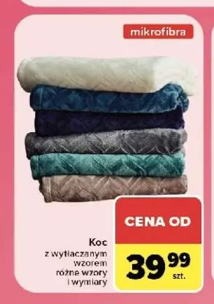 Koc z wytłaczanym wzorem