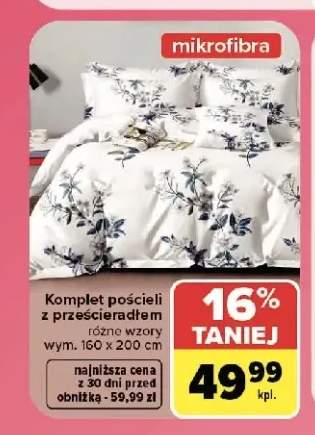 Komplet pościeli z prześcieradłem mikrofibra