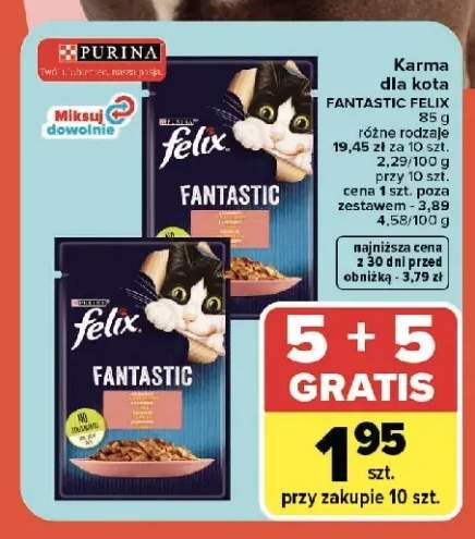 Karma dla kota Felix Fantastic z kurczakiem +1 wariant