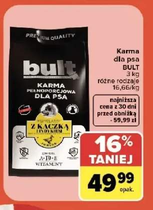 Karma dla psa Bult z kaczką i indykiem
