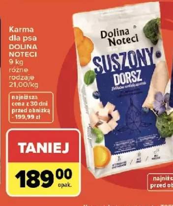 Karma dla psa Dolina Noteci Premium Suszony Dorsz