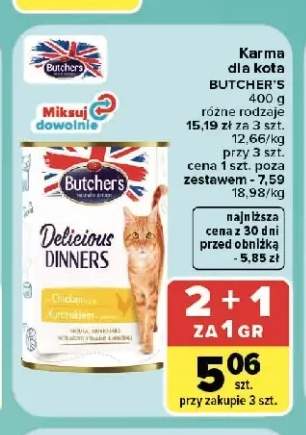 Karma dla kota Butcher's Delicious Dinners kurczak