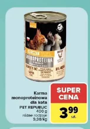 Karma monoproteinowa dla kota Pet Republic kurczak