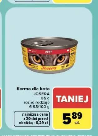 Karma dla kota Josera wołowina