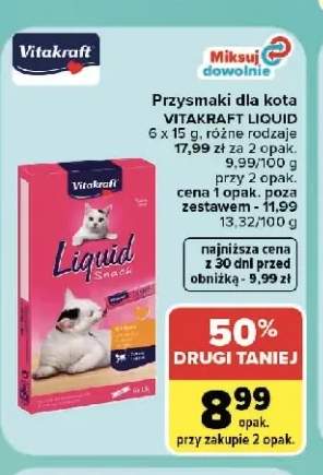 Przysmaki dla kota Vitakraft Liquid 6-pak 15 g