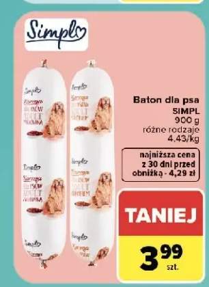 Baton dla psa Simpl z drobiem +1 wariant
