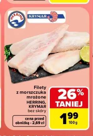Filety z morszczuka mrożone bez skóry Herring