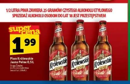 Piwo Królewskie Jasne Pełne 0,5 l
